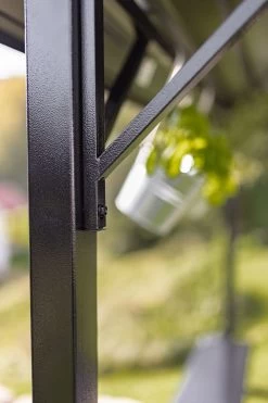 Grillfürst Premium Grillpavillon Aus Stahl Mit Wetterfestem Metalldach Und Ablageflächen -Geschäft Für Grillzubehör Grillfuerst Grillpavillon Stahlstrebe