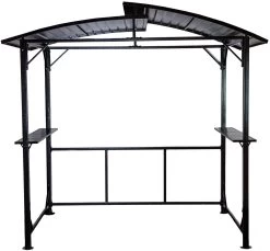 Grillfürst Premium Grillpavillon Aus Stahl Mit Wetterfestem Metalldach Und Ablageflächen