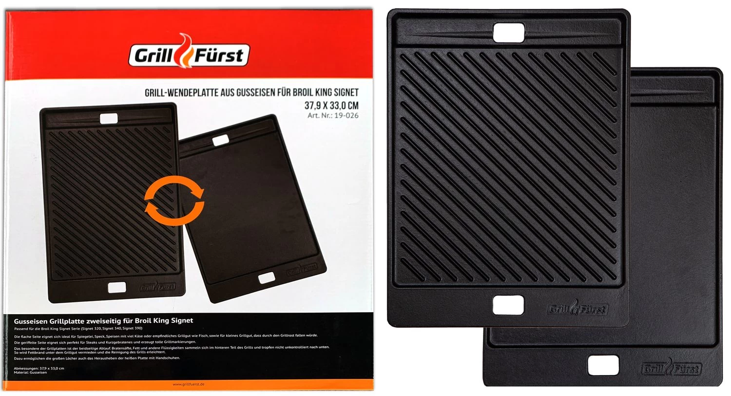 Grillfürst Grillplatte Gusseisen Für Signet / 38,1 X 33 Cm 1 Grillfürst Grillplatte Gusseisen Für Signet / 38,1 X 33 Cm