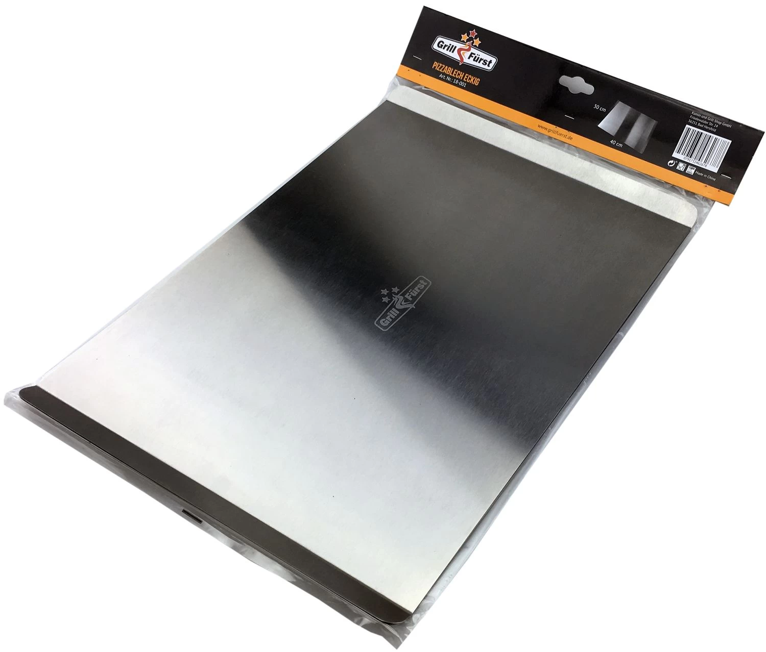 Grillfürst Pizzablech Edelstahl, Eckig, 40 Cm X 30 Cm 1 Grillfürst Pizzablech Edelstahl, Eckig, 40 Cm X 30 Cm