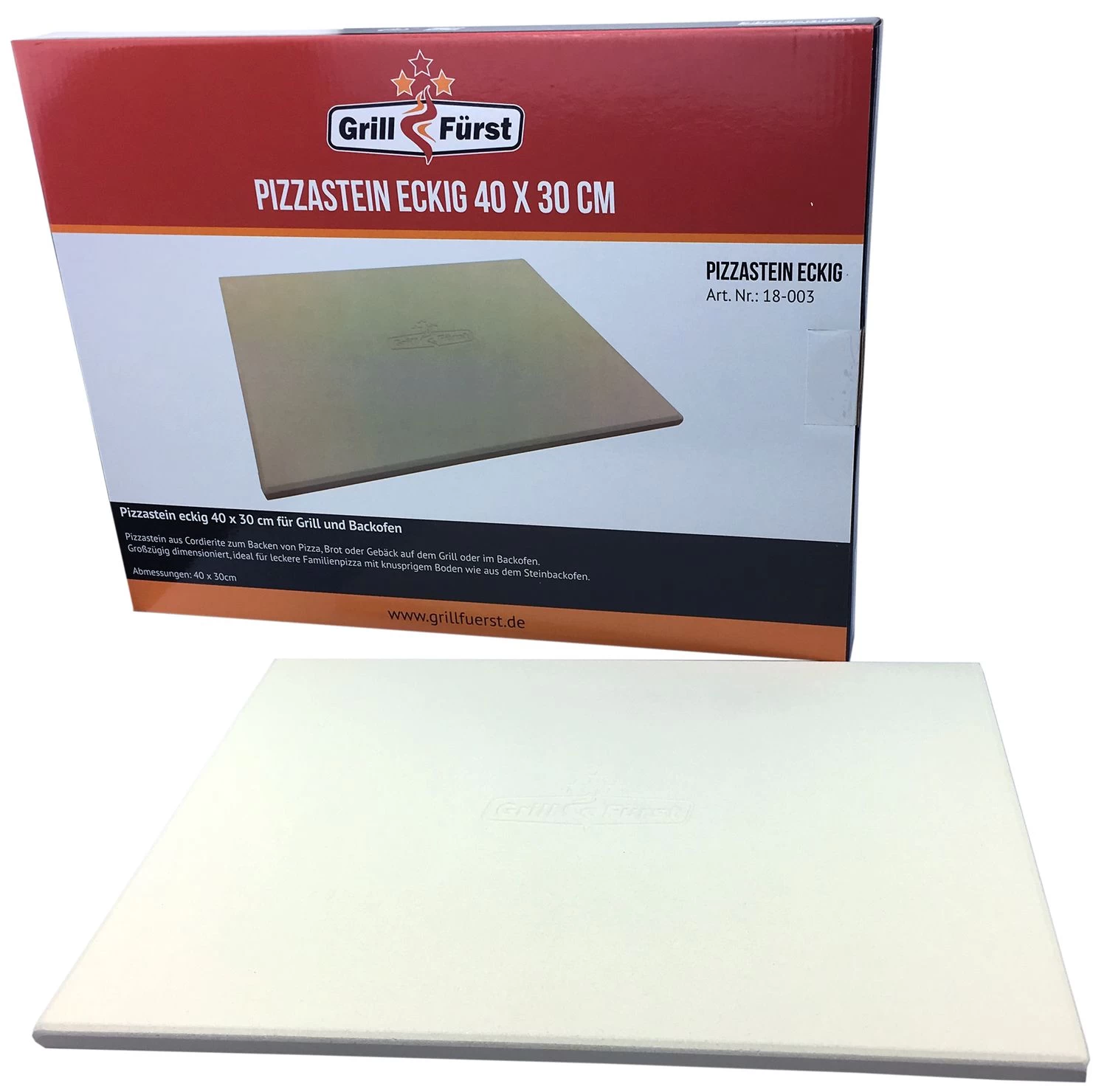 Grillfürst Pizzastein Rechteckig 40 X 30 Cm 1 Grillfürst Pizzastein Rechteckig 40 X 30 Cm