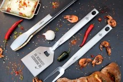 Grillfürst Premium Grillbesteck Set Mit Grillzange, -Wender Und -Gabel - 1. FC Köln Edition -Geschäft Für Grillzubehör Grillfuerst Premium Grillbesteck Set Koeln Edition