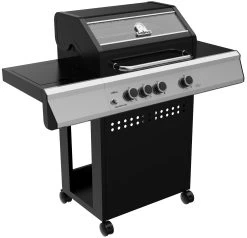 Grillfürst S330G 3-Brenner Gasgrill Mit Seitenkocher Und Gusseisen Rosten