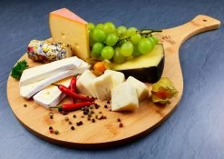 Grillfürst Pizzabrett Bambusholz -Geschäft Für Grillzubehör Grillfuerst Servierbrett Kaeseplatte