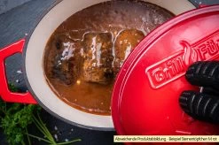 Grillfürst Dutch Oven Sternentöpfchen / Gusseisen Bräter - Emailliert - M - Lila 9 Grillfürst Dutch Oven Sternentöpfchen / Gusseisen Bräter - Emailliert - M - Lila -Geschäft Für Grillzubehör Grillfuerst Sternentoepfchen M Beispiel Rouladen