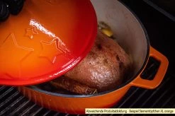 Grillfürst Dutch Oven Sternentöpfchen / Gusseisen Bräter - Emailliert - XL - Lila -Geschäft Für Grillzubehör Grillfuerst Sternentoepfchen XL Beispiel