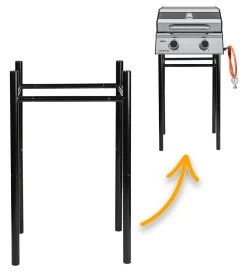 Grillfürst G201E 2-Brenner Gasgrill Portabel V2 - Campinggrill / Balkongrill - X-DEAL Inkl. Untergestell Und Tragetasche