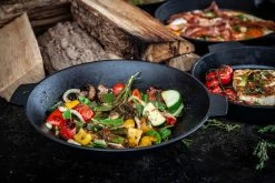 Grillfürst Gusseisen Wok Mit 2 Griffen Ø 30 Cm -Geschäft Für Grillzubehör Grillfuerst Wok Gusseisen Griffe