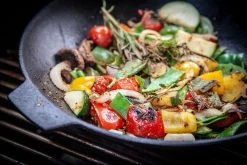 Grillfürst Gusseisen Wok Mit 2 Griffen Ø 30 Cm -Geschäft Für Grillzubehör Grillfuerst Wok gusseisen