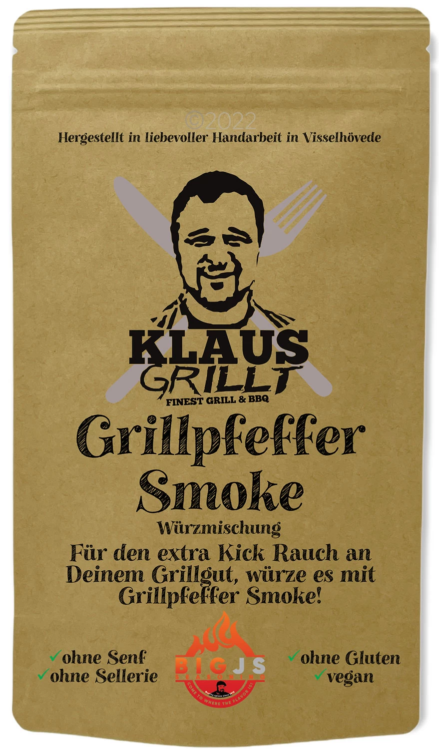 Grillpfeffer Smoke 250 G Beutel By Klaus Grillt 1 Grillpfeffer Smoke 250 G Beutel By Klaus Grillt