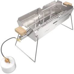 Knister Edelstahl-Gasgrill - Ausziehbarer Kompaktgrill 11 Knister Edelstahl-Gasgrill - Ausziehbarer Kompaktgrill -Geschäft Für Grillzubehör Knister Edelstahl Gasgrill Kompaktgrill Brenner