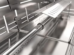 Knister Edelstahl-Gasgrill - Ausziehbarer Kompaktgrill 17 Knister Edelstahl-Gasgrill - Ausziehbarer Kompaktgrill -Geschäft Für Grillzubehör Knister Edelstahl Gasgrill Kompaktgrill Brenner Detail