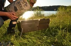 Knister Grill Original - Ausziehbarer Holzkohle Kompaktgrill -Geschäft Für Grillzubehör Knister Grill Holzkohle befuellen