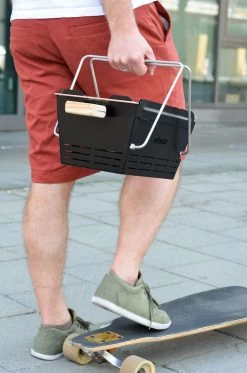 Knister Grill Original - Ausziehbarer Holzkohle Kompaktgrill -Geschäft Für Grillzubehör Knister Grill leichter Transport unterwegs