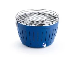 LotusGrill Classic - Holzkohle Tischgrill - Tiefblau Inkl. Tasche