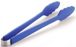 LotusGrill Grillzange Edelstahl Mit Silikonüberzug Tiefblau
