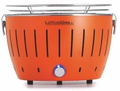 LotusGrill S - Holzkohle Tischgrill - Mandarineorange Inkl. Tasche