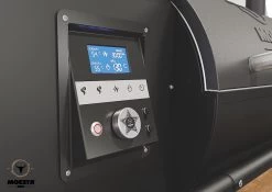 Moesta Pelletgrill Sheriff Inklusive Bambus Ablagebrett Und Abdeckhaube - Modell 2023 -Geschäft Für Grillzubehör Moesta BBQPelletgrill Bedienung digital