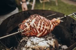 Moesta Smokin' PizzaRing - Komplettpaket XL (60 Cm) Batterie -Geschäft Für Grillzubehör Moesta Rotisserie Anwendung knuspriger Braten 10037