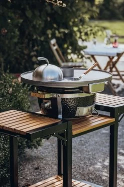 Monolith Trolley Inkl. Seitentische - ICON / Junior -Geschäft Für Grillzubehör Monolith Trolley Icon Keramikgrill Feuerplatte