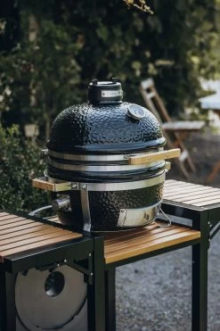 Monolith Trolley Inkl. Seitentische - ICON / Junior -Geschäft Für Grillzubehör Monolith Trolley Icon Seitenablagen