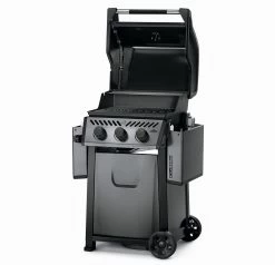 Napoleon Freestyle 365 Gasgrill, Graphit - Modell 2023 -Geschäft Für Grillzubehör Napoleon Freestyle 365 Gasgrill Seite Deckel offen