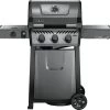 Napoleon Freestyle 365 Gasgrill, Graphit - Mit Seitenbrenner - Modell 2023 - X-DEAL Inkl. Abdeckhaube Und Gussplatte
