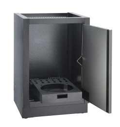 Napoleon Outdoor Küche Oasis 200 Mit Prestige Pro 500 Edelstahl Einbaugrill Ohne Vordefinierte Arbeitsplatte -Geschäft Für Grillzubehör Napoleon Gasflaschen Unterschrank Tuer offen 1