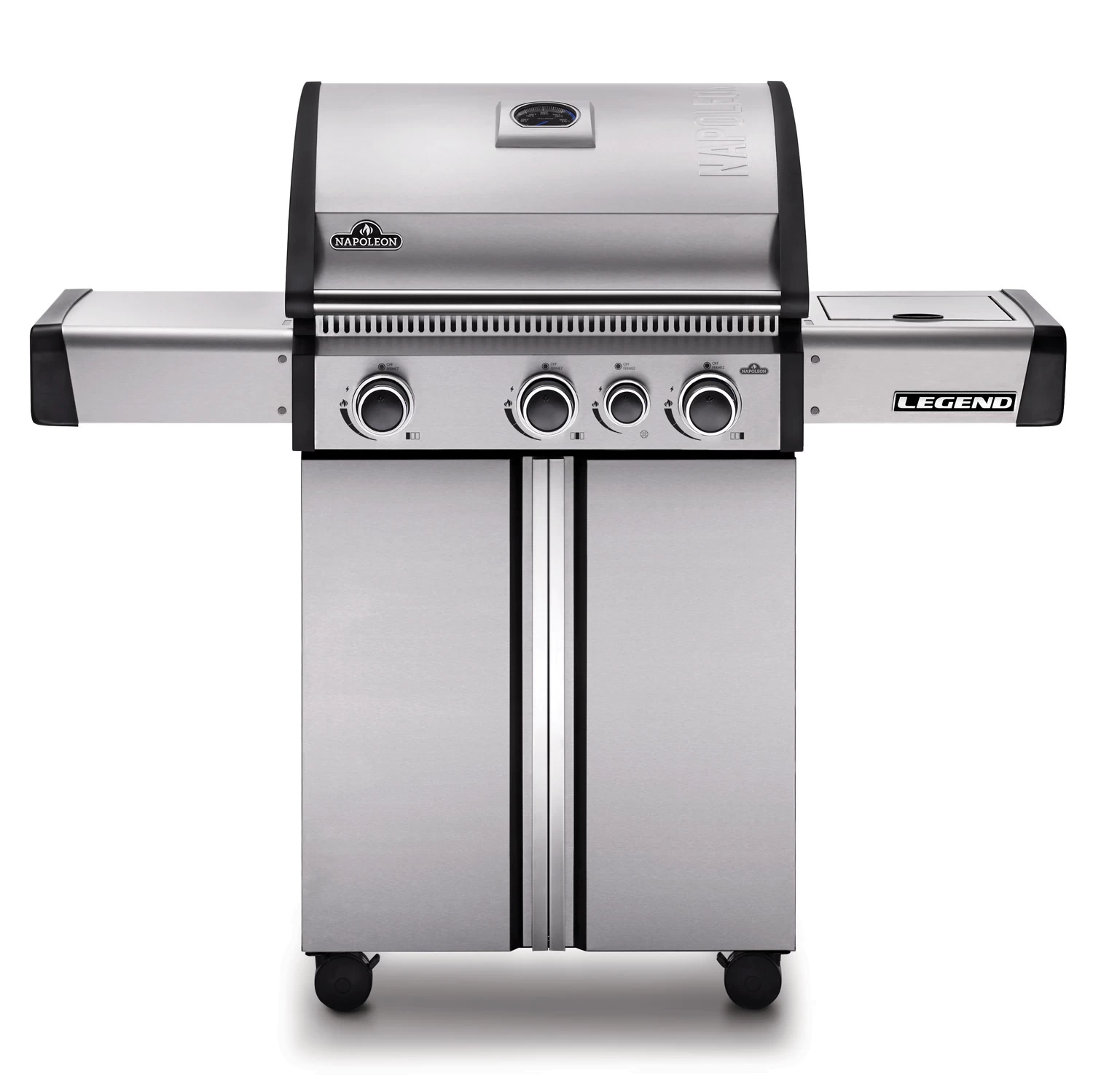 Napoleon Legend 410 Edelstahl Gasgrill - 3 Brenner Mit Seitenbrenner - Inkl. Napoleon Abdeckhaube 1 Napoleon Legend 410 Edelstahl Gasgrill - 3 Brenner Mit Seitenbrenner - Inkl. Napoleon Abdeckhaube