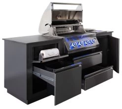 Napoleon Outdoor Küche Oasis Compact 105 Mit BIG32 Einbaugrill Und Einbau Sizzle Zone - Inkl. Arbeitsplatte Aus Feinsteinzeug -Geschäft Für Grillzubehör Napoleon Oasis Compact BIG32 Kuechenrollenhalter Muelleimer 3 1678963787