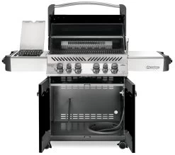 Napoleon Prestige 500 Gasgrill, Schwarz - Mit Safety Glow - Modell 2023 - SMART Deal Inkl. Grillfürst Grill Control -Geschäft Für Grillzubehör Napoleon Prestige 500 Gasgrill schwarz open
