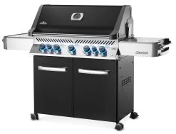 Napoleon Prestige 665 Gasgrill, Schwarz - Mit Safety Glow - Modell 2023 - SMART Deal Inkl. Grillfürst Grill Control -Geschäft Für Grillzubehör Napoleon Prestige 665 schwarz Angle Black KnbsOn
