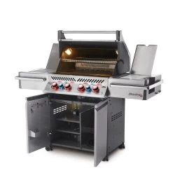 Napoleon Prestige Pro 500-3 Edelstahl Gasgrill Inkl. Drehspieß - Modell 2023 - SMART Deal Inkl. Grillfürst Grill Control -Geschäft Für Grillzubehör Napoleon Prestige Pro 500 seitlich offen