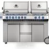 Napoleon Prestige Pro 825-3 Edelstahl Gasgrill Inkl. Drehspieß Und Bodenbeleuchtung - Modell 2023 - SMART Deal Inkl. Grillfürst Grill Control Mit Companion Device Und Einstichthermometer