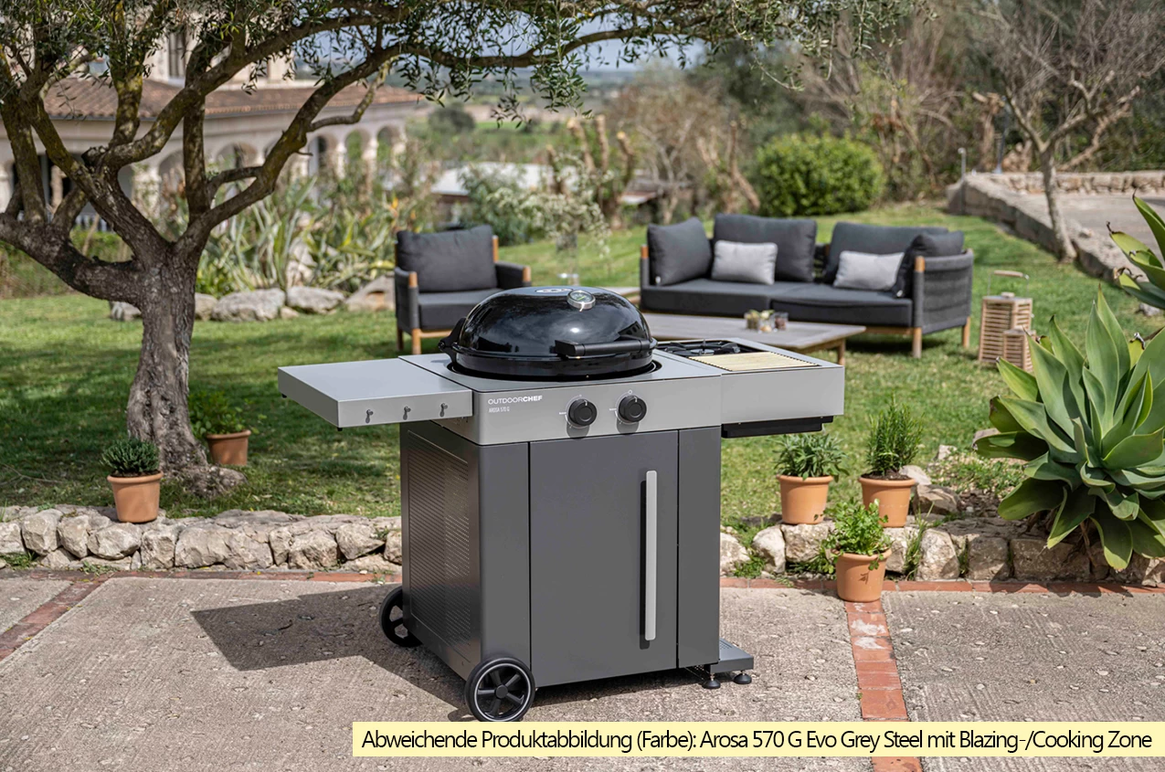 Outdoorchef Gas Kugelgrill Arosa 570 G Evo Black Style - Inkl. Blazing-/Cooking Zone Kit Plus 13 Outdoorchef Gas Kugelgrill Arosa 570 G Evo Black Style - Inkl. Blazing-/Cooking Zone Kit Plus – Bild 13