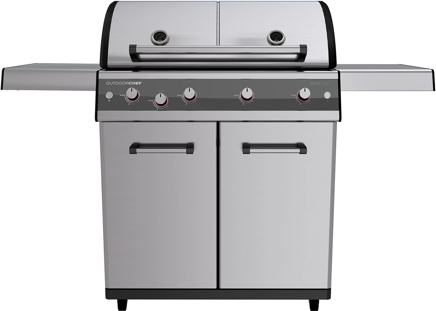 Outdoorchef Dualchef S 425 G Edelstahl Gasgrill Mit Seitenkocher + BLAZING ZONE Infrarotbrenner 1 Outdoorchef Dualchef S 425 G Edelstahl Gasgrill Mit Seitenkocher + BLAZING ZONE Infrarotbrenner
