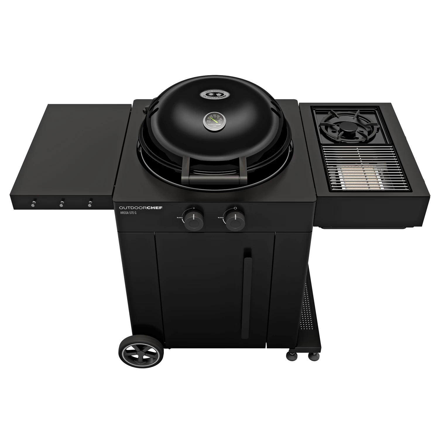 Outdoorchef Gas Kugelgrill Arosa 570 G Evo Black Style - Inkl. Blazing-/Cooking Zone Kit Plus 1 Outdoorchef Gas Kugelgrill Arosa 570 G Evo Black Style - Inkl. Blazing-/Cooking Zone Kit Plus