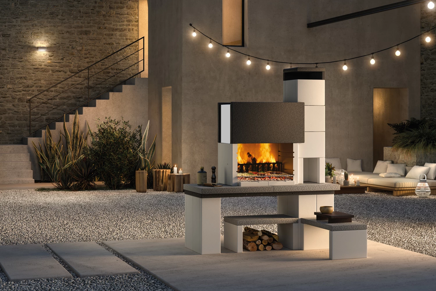 Palazzetti Grillkamin New York Inkl. Montagematerial 1 Palazzetti Grillkamin New York Inkl. Montagematerial