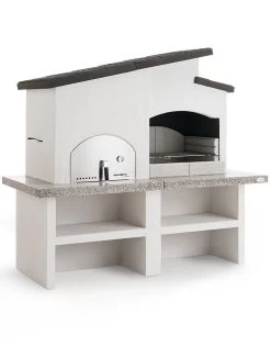 Palazzetti Grillkamin New Zealand 2 Mit Pizzaofen Inkl. Montagematerial