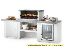 Palazzetti Outdoor Küche: Modul Schrank - Granit Grau - Inkl. Montagematerial