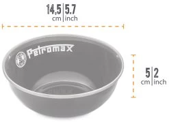 Petromax Emaille Schalen / 600 Ml / Schwarz, 2 Stück