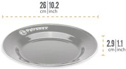Petromax Emaille Teller / Ø26 Cm / Schwarz, 2 Stück