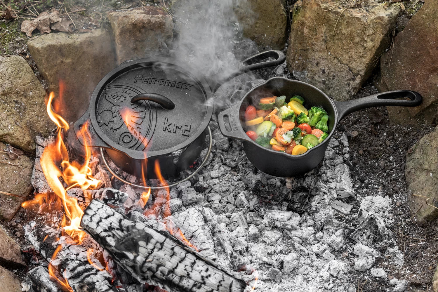 Petromax Gusseiserne Kasserolle Mit Deckel Kr2 10 Petromax Gusseiserne Kasserolle Mit Deckel Kr2 – Bild 10