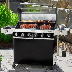 Rösle Gasgrill Videro G6-S VARIO+ Schwarz - Modell 2023 - X-DEAL Inkl. Abdeckhaube, Grillplatte Und Drehspieß -Geschäft Für Grillzubehör Roesle Gasgrill Videro G6 S Mood