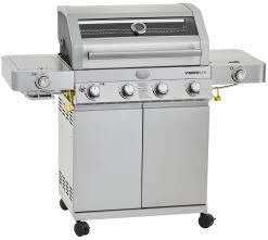 Rösle Edelstahl Gasgrill Videro G4-S VARIO+ - Limited Edition Modell 2023 - SMART Deal Inkl. Grillfürst Grill Control + Abdeckhaube Und Grillplatte