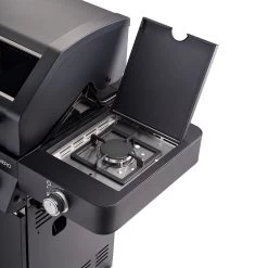 Rösle Gasgrill Videro G4-S Vario+ Nero Schwarz - Modell 2023 - X-DEAL Inkl. Abdeckhaube Und Grillplatte -Geschäft Für Grillzubehör Roesle Videro G4 S Vario NERO matt schwarz Seitenkocher