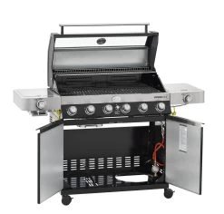 Rösle Gasgrill Videro G6-S VARIO+ Schwarz - Modell 2023 - X-DEAL Inkl. Abdeckhaube, Grillplatte Und Drehspieß -Geschäft Für Grillzubehör Roesle Videro G6 S Vario schwarz 25527 Unterschrank