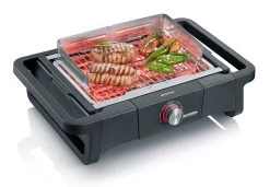 Severin Elektro Tischgrill STYLE Evo - 2.500 Watt -Geschäft Für Grillzubehör Severin Elektro Tischgrill Style Evo PG8123 Grillgut