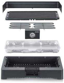 Severin Elektro Tischgrill Mit Grillplatte - 2.200 Watt -Geschäft Für Grillzubehör Severin Elektrogrill PG8567 Aufbau