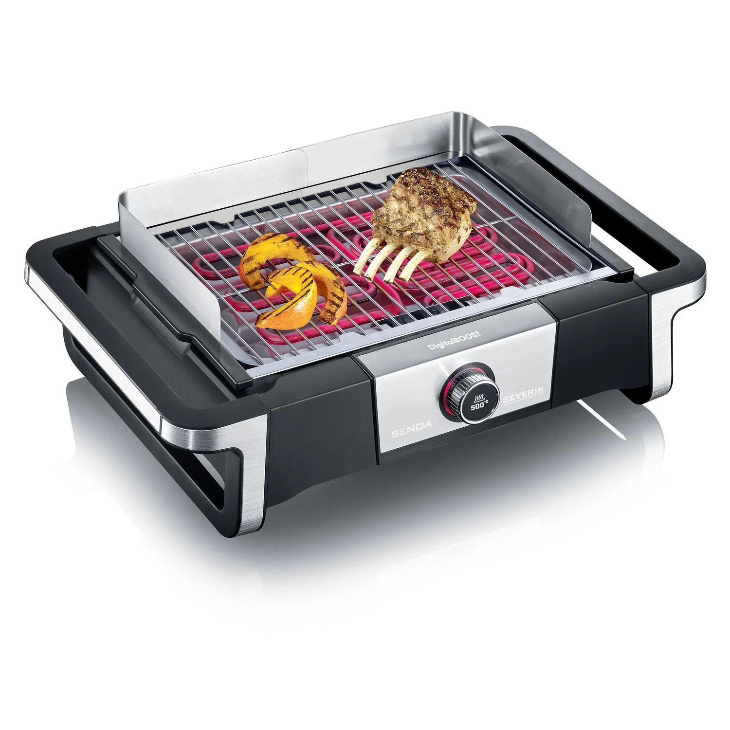 Severin Elektro Tischgrill SENOA Digital Boost - Boost Zone 500°C - 3.000 W 1 Severin Elektro Tischgrill SENOA Digital Boost - Boost Zone 500°C - 3.000 W